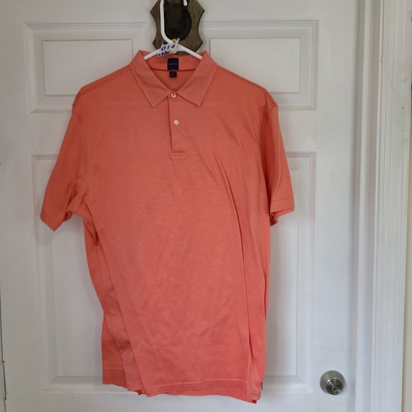 (862) Mercer Blue Men's Short Sleeve Polo Shirt, Size: Medium Color: Peach - Picture 3 of 14